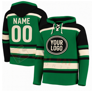 Custom Logo Ice Hockey <b>Hoodie</b> High Quality Sports Hockey Hooded Jersey - Product Image 3