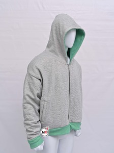 Wholesale High Quality New Design Custom Plain <b>Men's</b> <b>Oversized</b> <b>Fleece</b> Hoodies Two Tone Custom Zipper <b>Hoodie</b> For <b>Men</b> - Product Image 2