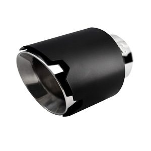 Terminal redondo de 76 mm de acero inoxidable negro - Product Image 2
