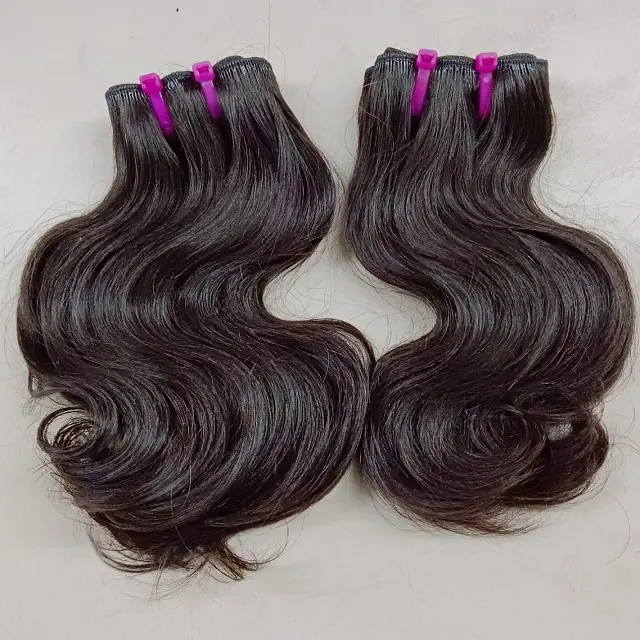 Human Hair Extensions One Donor Virgin Remy Natural Black Hair 100% Cuticle Aligned Young Girls Hair 1 Piece