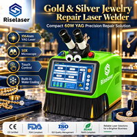 Soudeuse laser pour bijoux en or et argent, machine de soudage à impulsions YAG 60W pour atelier de réparation de bijoux avec système de microscope CCD