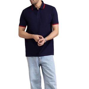 Polo homme de haute qualité 100% coton Polo homme T-shirt à séchage rapide Logo personnalisé Service OEM Polo homme respirant personnalisé - Product Image 2