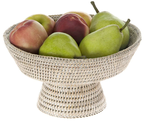 Tazón de fruta de ratán, tazón de fruta de mimbre con soporte, tazón de pan de ratán con soporte, artesanía en Vietnam, Nhat Minh - Product Image 1