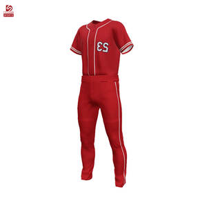 Nouvelle conception, faible MOQ, uniforme de softball 100 % polyester, séchage rapide, léger, respirant, vêtements de sport d'extérieur, en vente - Product Image 1