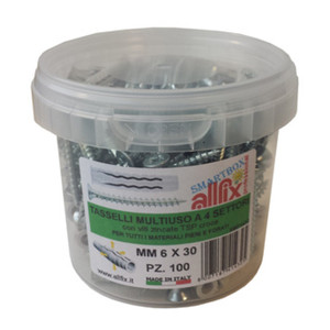 Allfix 100 Tasselli Con Viti F4 Mm.6 - Product Image 1