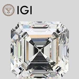 Diamante de Laboratorio Asscher de 5 Quilates, Color D, Claridad VS2, Certificado IGI, Corte Asscher, Suelto - Product Image 1