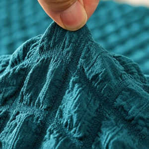 Housse de canapé extensible à motif uni OEM/ODM pour la décoration de la maison, logo personnalisé, emballage lavable - Product Image 1