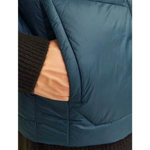Veste sans manches avec gilet rembourré personnalisé brillant vert bouffant fermeture éclair complète pour l'hiver - Product Image 5