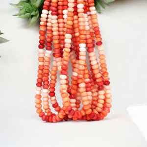 Natural Fire <b>Red</b> Shaded Opal Smooth Rondelle Stone <b>Beads</b> 7mm 10mm Loose Gemstone Jewelry Making Bulk Supply From India - Product Image 1