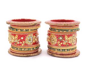 ชุดกำไลเจ้าสาว chura kundan Churi ชุดกำไลแต่งงานแฟชั่นสุดพิเศษเครื่องประดับ2023ล่าสุดสำหรับผู้หญิง - Product Image 3