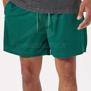 Pantalones Cortos Deportivos de Malla de Alta Calidad para Hombre, Color Personalizado, 100% Poliéster, Cintura Media, para Verano - Product Image 2