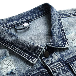 Veste en jean d'hiver pour homme, personnalisable avec logo, en toile respirante et écologique, pour usage extérieur, vente en gros - Product Image 3