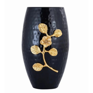 Florero de Metal dorado antiguo con diseño Floral en relieve para decoración del hogar, sala de estar y Decoración de mesa de boda, precio de fábrica - Product Image 6