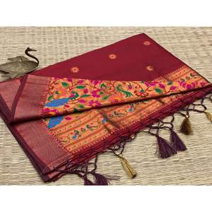 Collection Premium la plus tendance Fancy Wear High On Demand Fashion Silk Saree Blouse With Zari Weaving Work Exportateur - Product Image 1