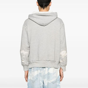 เสื้อฮู้ดผ้าฝ้ายเทอร์รี่ผ้าเจอร์ซี่ขนาดใหญ่พิเศษสะพายไหล่ทรงหลวมสไตล์วินเทจงานตามสั่ง - Product Image 2