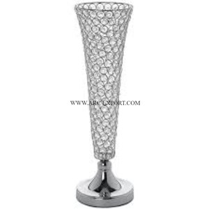 Mesa de cristal y metálica para decorar el hogar, jarrones de flores comerciales, Trompeta decorativa de Navidad de gran tamaño de calidad Premium - Product Image 6