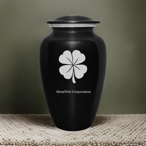 โกศบรรจุอัฐิผู้ใหญ่ สไตล์คลาสสิก สีดำเข้ม สำหรับงานศพ ราคาขายส่ง สำหรับเก็บอัฐิในพิธีศพ ทำจากโลหะ - Product Image 1