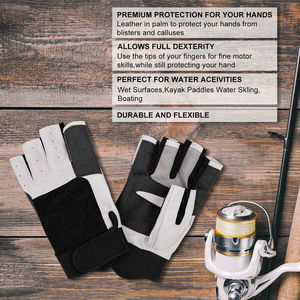 ถุงมือเรือใบคุณภาพสูงแบบกำหนดเอง น้ำหนักเบา กันลื่น ระบายอากาศได้ดี ผลิตจากหนังสังเคราะห์ สำหรับทุกเพศ จากประเทศปากีสถาน - Product Image 4