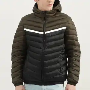 Chaqueta acolchada de invierno para hombre de último diseño 2023, chaqueta acolchada de invierno de talla grande al por mayor