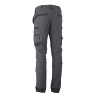 Pantalon de travail en toile de coton respirant, salopette cargo taille haute décontractée pour la construction, l'atelier et l'extérieur