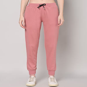 High Quality Women's Ribbed <b>Long</b> <b>Sleeve</b> <b>Crop</b> Top Full Zip Hoodie and Loose Jogger Pants Tracksuit for Running - Product Image 4