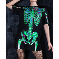 Camisetas de Halloween personalizadas impresas en 3D-Diseños vibrantes personalizados para eventos de Halloween Fiestas temáticas y ropa informal de temporada