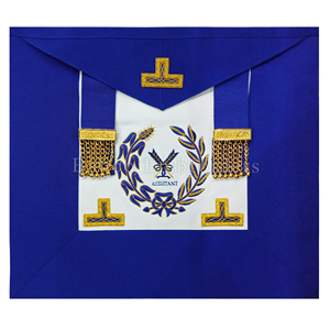 MASONIC REGALIA CRAFT GRAND STEWARD TABLIER DE COULEUR MARRON-TABLIER D'STEWARD MAÇONNIQUE-TABLIER DE REGALIA MAÇONNIQUE - Product Image 4