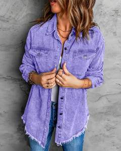 Chaqueta Vaquera de Mezclilla para Mujer, Nueva Moda, Tejido de Algodón Transpirable, Venta Directa de Fábrica, Hecho en Pakistán - Product Image 3