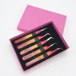 Pinzas de Pestañas Profesionales de Alta Calidad, de Acero Inoxidable, con Punta Plateada Personalizada, Agarre de Diamante, Punta de 10 mm - Product Image 6