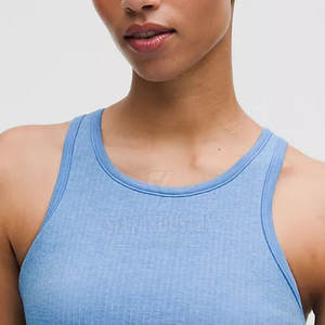 Best Selling Women's Yoga <b>Crop</b> <b>Top</b> Unique Style Comfortable Lightweight Seamless Design with Front Logo Breathable Feature - Product Image 5