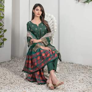 ชุดเดรสใส่ทำงานแบบสุภาพสำหรับผู้หญิงชุดเดรสผ้าคอตตอนสไตล์ซาลวาร์คาเมซสำหรับ01142งานปาร์ตี้รุ่นล่าสุด2025-2026 - Product Image 6