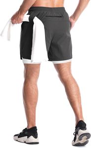 Gym <b>Shorts</b> for <b>Men</b> High Quality 100% Cotton Solid Quick Dry Workout Running Training Athletic <b>Shorts</b> with Pockets OEM - Product Image 2