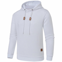 Ventes en gros de sweats à capuche épais personnalisés de qualité supérieure pour l'hiver, disponibles en grandes tailles, blanc, polyester/coton 320g, pour hommes