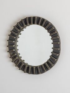 Luxury Resin Mirror Oval Decorative Wall Mirror Resin <b>Framed</b> <b>Large</b> Mirror for Living Room Bedroom Elegant Home Decor Piece - Product Image 2