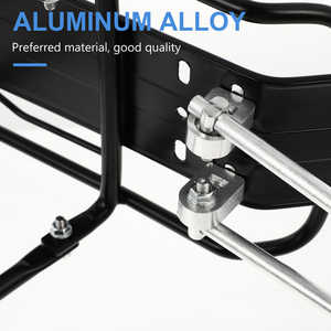 Porte-bagages arrière pour vélo électrique en acier inoxydable noir de haute qualité, durable, résistant à la rouille, installation facile, panier de transport pour - Product Image 6