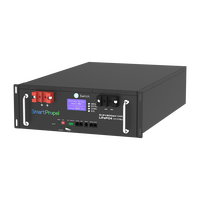 Baterai LiFePO4 10kWh 51.2V 200Ah untuk Rak Server, Penyimpanan Energi Surya Rumah, Baterai Lithium yang Dipasang di Rak