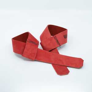 Muñequeras de cuero de larga duración para peso muerto y filas - Product Image 2