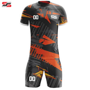 Kit de uniforme de fútbol sublimado, camiseta de fútbol de alta calidad, pantalones cortos de malla transpirable - Product Image 5