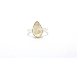 ขายส่ง925เงินสเตอร์ลิงแหวนควอตซ์เลมอนเครื่องประดับที่เรียบง่ายแหวนแต่งงานพลอยธรรมชาติขายส่งจำนวนมาก - Product Image 3