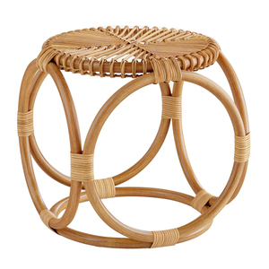 Taburete Otomano de Diseño Artesanal con Acabado Antiguo para el Hogar, Comedor o Dormitorio, Artículo Decorativo para el Hogar - Product Image 3