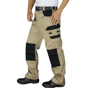 Pantalon Softshell Imperméable pour Hommes Pantalon Tactique de Plein Air Randonnée Chasse Travailleur Pantalon Cargo pour le Printemps et l'Automne - Product Image 3