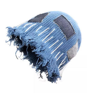 Custom Pattern Logo <b>Slouchy</b> <b>Beanie</b> <b>Hats</b> Winter Distressed Knitted Caps Soft Warm Ski <b>Hat</b> - Product Image 4