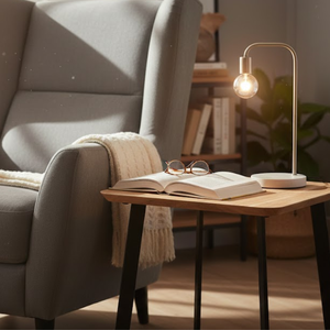 Table d'appoint carrée Sora |   Table d'appoint moderne en bois massif |   Utilisation dans le salon, la chambre à coucher, le bureau à domicile, l'hôtel |   Conception durable - Product Image 3