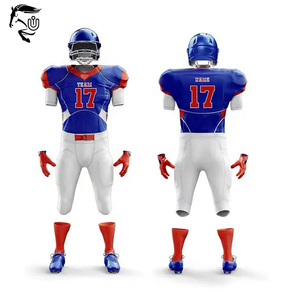 Uniformes de football américain personnalisés de haute qualité, impression par transfert thermique, ensemble court unisexe pour adultes, respirant, personnalisé à 100% - Product Image 5