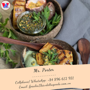 Vente en gros bol de noix de coco poli/bol de coquille de noix de coco de couleur naturelle/vacances - Product Image 3