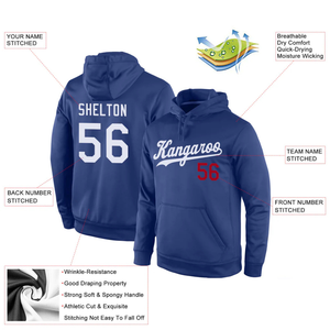 Custom Blue Red <b>White</b> Sublimation Hoodie Personalized Team Name Number Pullover <b>Sweatshirt</b> Sportswear Training Winter Waterproof - Product Image 4