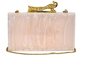 Sac à main en résine artisanal artistique - Design moderne Amour & Ange Peint à la main Accessoire de mode personnalisable pour la Saint-Valentin - Product Image 4