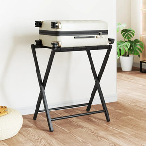 Moderno 27 "x 15" x 22,8 "Bambú Portaequipajes Negro para Dormitorio Hospital Sala de estar - Product Image 4