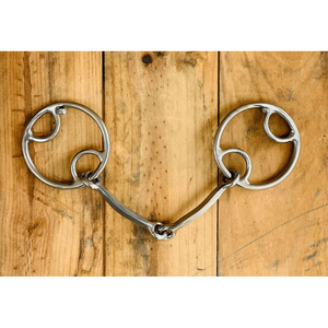 Boca de filete bloqueada ecuestre, boquilla Lisa pulida, caballos de equitación, todas las brocas de filete de caballo disponibles - Product Image 6