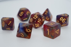 Set di dadi in acrilico a <span class=keywords><strong>4</strong></span> colori, vendita diretta dalla fabbrica, alta qualità, dadi da gioco per Dungeons and Dragons - Product Image 3